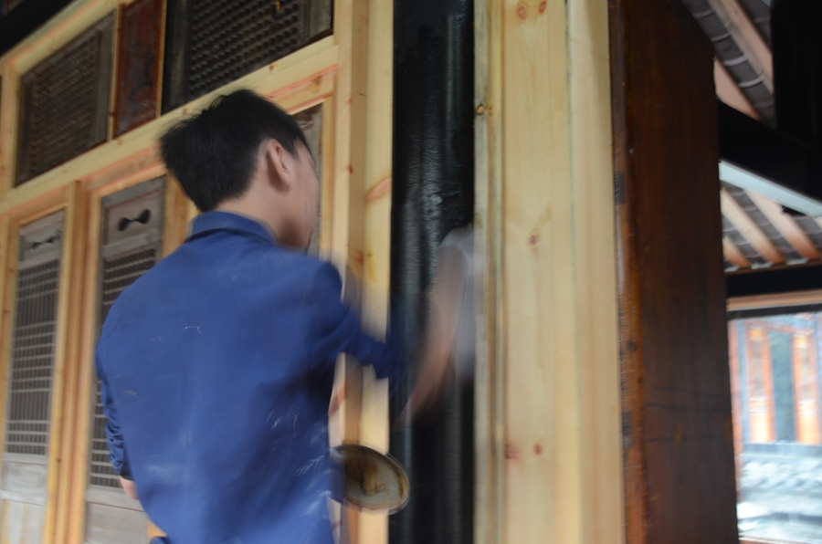 仿古建筑施工團隊(部分)